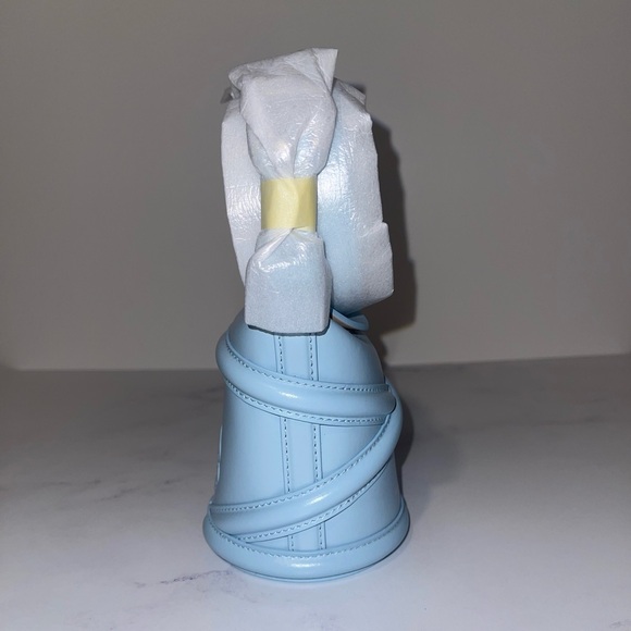 Alexander McQueen The Curve Mini Crossbody Bag Blue NWT - Picture 7 of 16